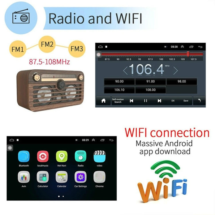 Universal Machine Android Smart Navigation Car Navigation DVD Reversing Video Integrated Machine, Size:10inch 2+16G, Specification:Standard - Car DVD by PMC TechLife | Online Shopping South Africa | PMC TechLife | Buy Now Pay Later Mobicred