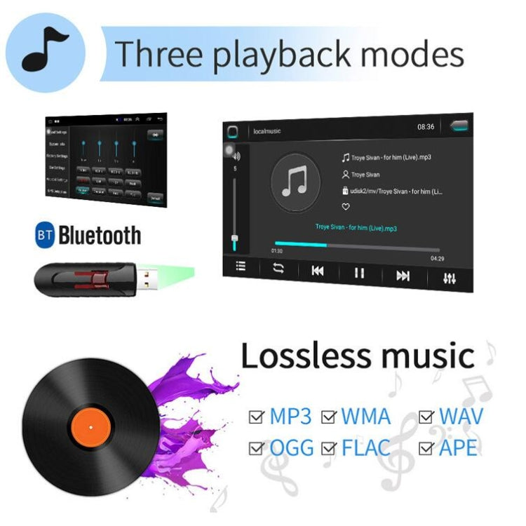 Universal Machine Android Smart Navigation Car Navigation DVD Reversing Video Integrated Machine, Size:10inch 2+32G, Specification:Standard+4 Lights Camera - Car DVD by PMC TechLife | Online Shopping South Africa | PMC TechLife | Buy Now Pay Later Mobicred