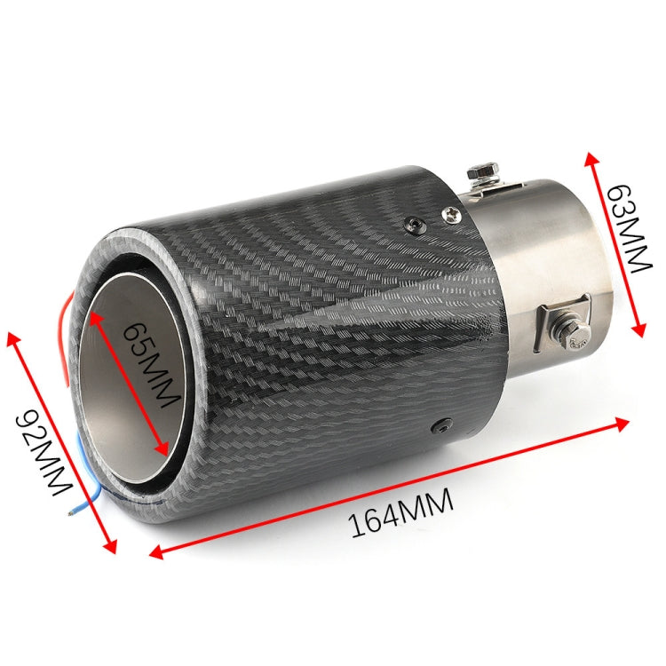 Car Modification Carbon Fiber Luminous Tail Throat LED Lights Modified Car Exhaust Pipe Spitfire Tail Throat, Style:Side(Blue) - Exhaust Pipes by PMC TechLife | Online Shopping South Africa | PMC TechLife | Buy Now Pay Later Mobicred