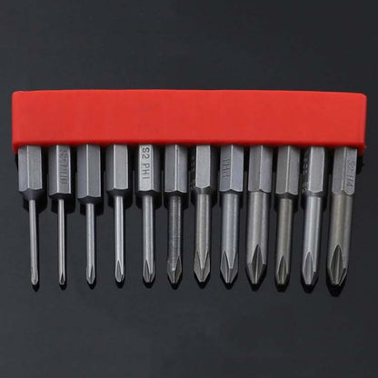 12 PCS / Set Screwdriver Bit With Magnetic S2 Alloy Steel Electric Screwdriver, Specification:3 - Drill & Drill Bits by PMC Jewellery | Online Shopping South Africa | PMC Jewellery | Buy Now Pay Later Mobicred