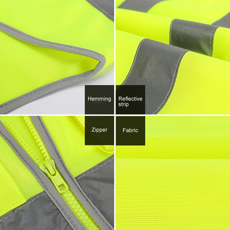 Multi-pockets Safety Vest Reflective Workwear Clothing, Size:XXL-Chest 130cm(Green) - Reflective Safety Clothing by PMC Jewellery | Online Shopping South Africa | PMC Jewellery | Buy Now Pay Later Mobicred