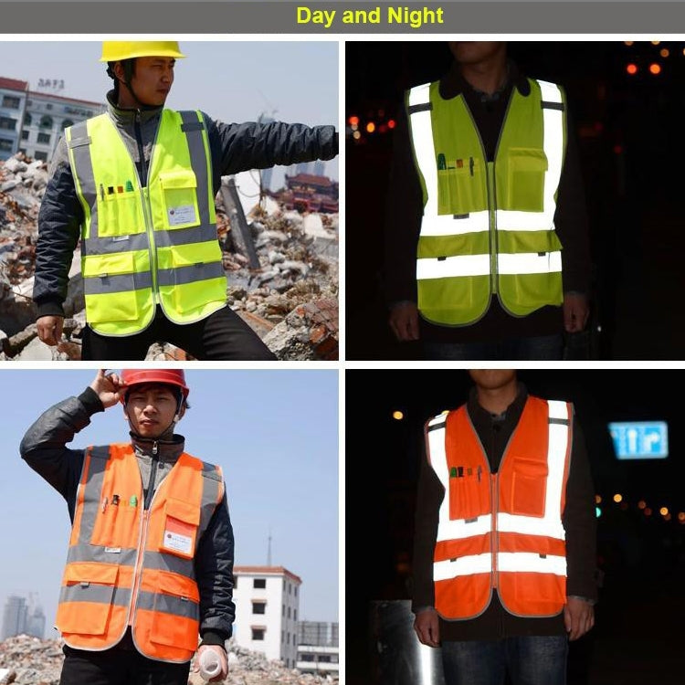 Multi-pockets Safety Vest Reflective Workwear Clothing, Size:L-Chest 118cm(Black) - Reflective Safety Clothing by PMC Jewellery | Online Shopping South Africa | PMC Jewellery | Buy Now Pay Later Mobicred