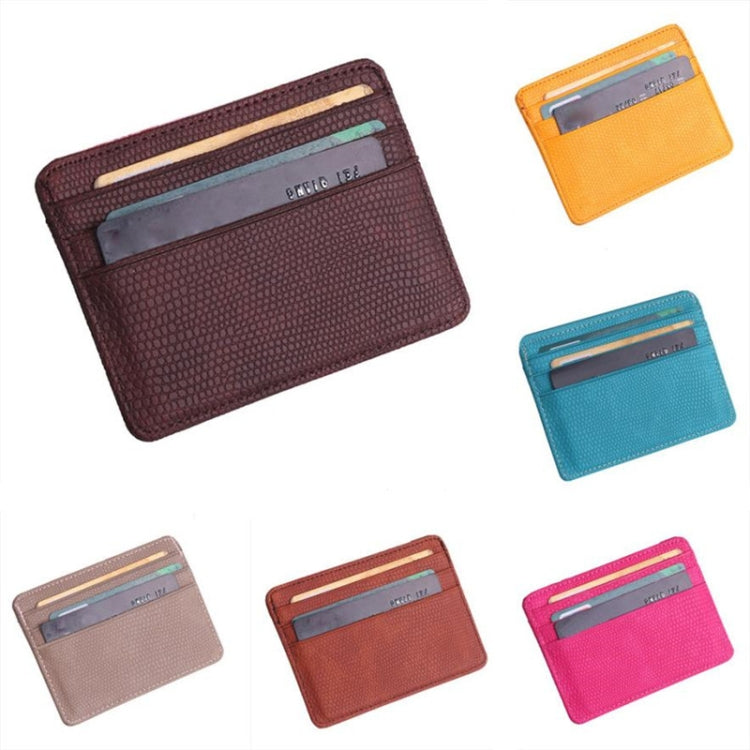 Lizard Pattern PU Leather Bank Card Set Card Package(Gray) - Card & Passport Bags by PMC TechLife | Online Shopping South Africa | PMC TechLife | Buy Now Pay Later Mobicred