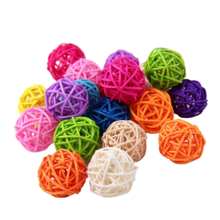 10 PCS Artificial Straw Ball For Birthday Party Wedding Christmas Home Decor(Yellow) - Ornaments by PMC Jewellery | Online Shopping South Africa | PMC Jewellery