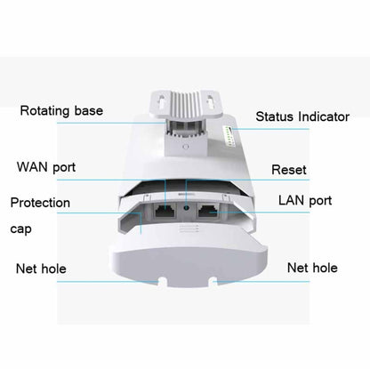 COMFAST CF-E120A 5.8G Outdoor Wireless High-Power Monitoring CPE Bridge, Specification:US Plug - Network Hardware by COMFAST | Online Shopping South Africa | PMC Jewellery | Buy Now Pay Later Mobicred