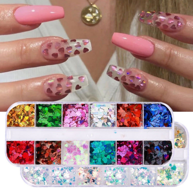 2 PCS Nail Art Butterfly Laser Symphony Sequins, Specification:01 - Nail Stickers by PMC Jewellery | Online Shopping South Africa | PMC Jewellery | Buy Now Pay Later Mobicred