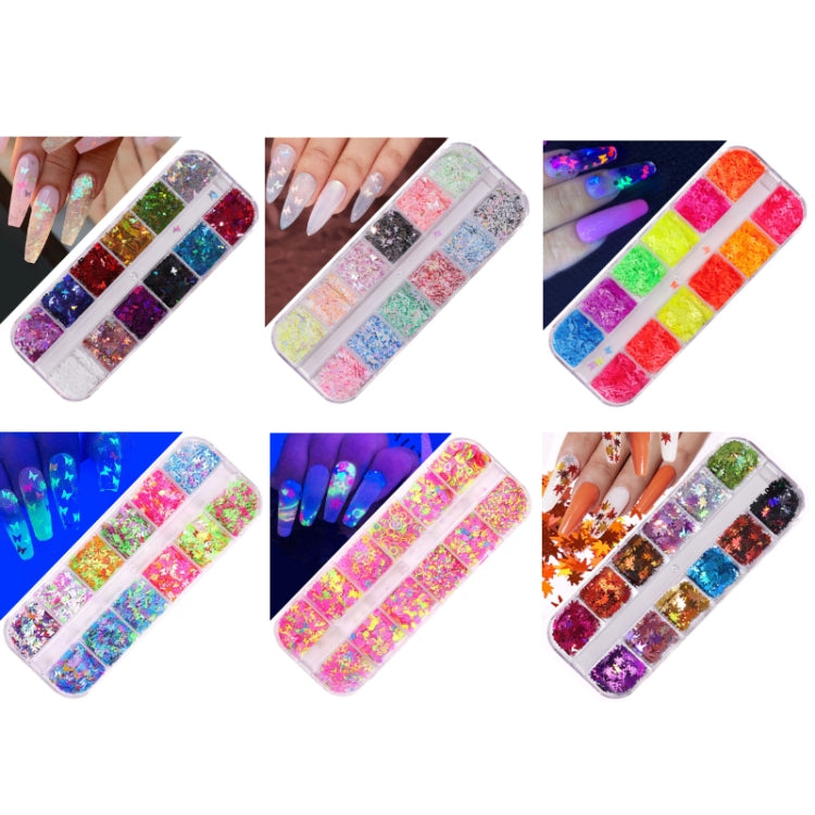 2 PCS Nail Art Butterfly Laser Symphony Sequins, Specification:10 - Nail Stickers by PMC Jewellery | Online Shopping South Africa | PMC Jewellery | Buy Now Pay Later Mobicred