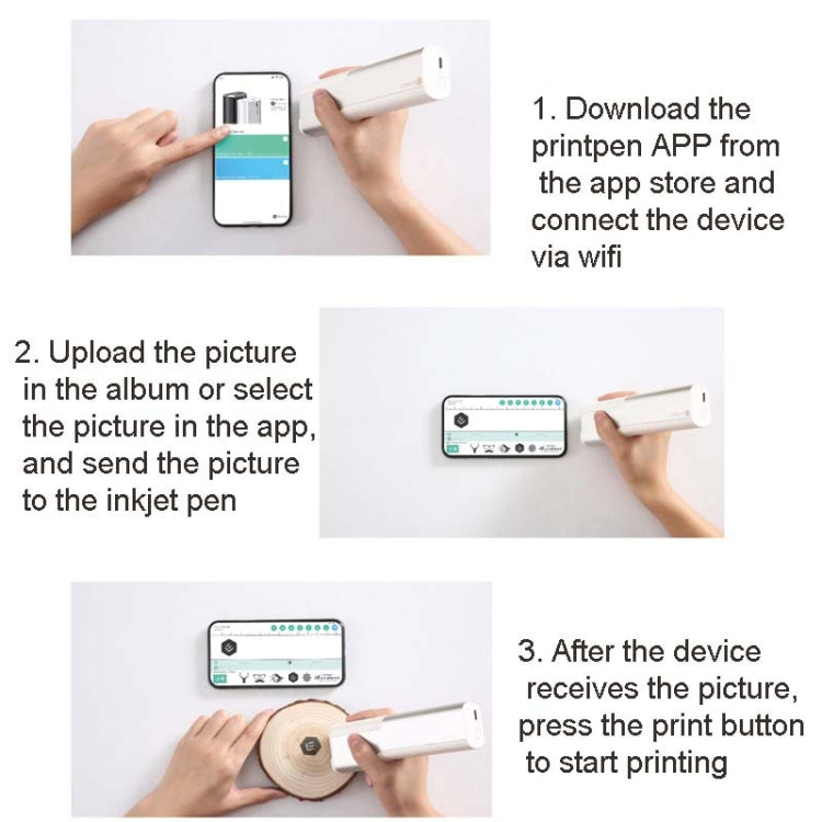 EVEBOT Handheld Mini Tattoo Printer Inkjet Small Printing Pen - Tattoo Power Supply by PMC Jewellery | Online Shopping South Africa | PMC Jewellery