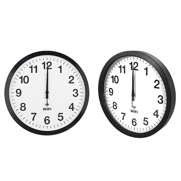 Smart Network Automatic Time Synchronization Wifi Wall Clock Modern Minimalist Silent Living Room Clock, Size:16 inch(Black) - Wall Clock by PMc TechLife | Online Shopping South Africa | PMc TechLife | Buy Now Pay Later Mobicred