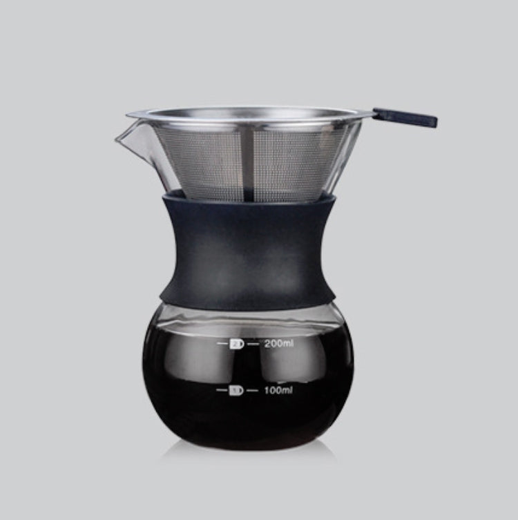 High Temperature Resistant Coffee Maker, Capacity:200ml, Style:With Strainer - free shipping - PMC TechLife - Order now!