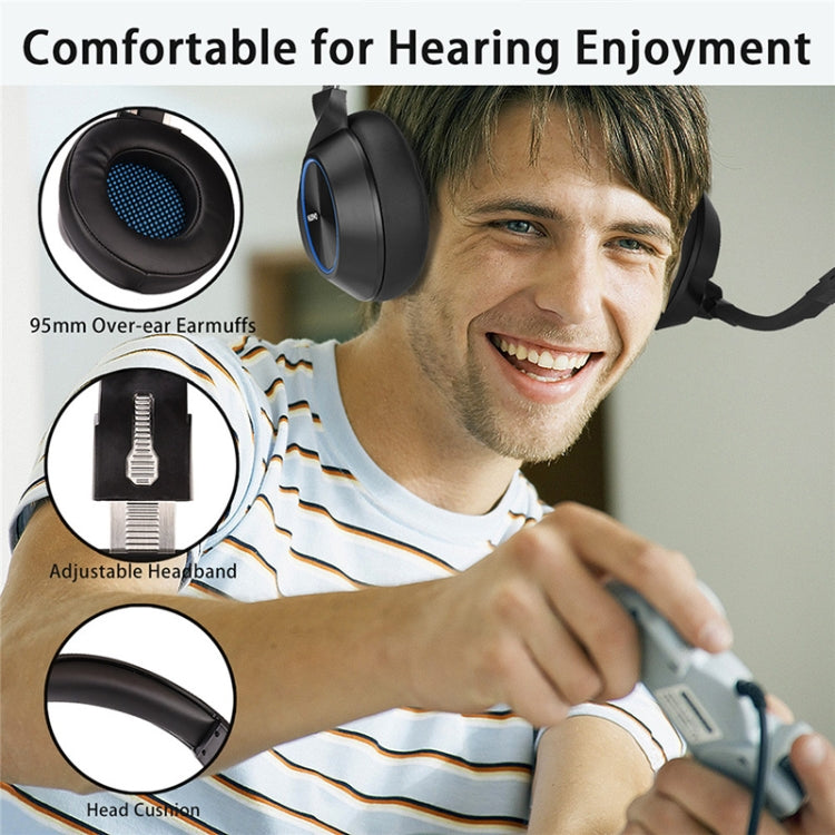 NUBWO N11 Gaming Subwoofer Headphone with Mic, Style:Single 3.5mm(Black and Red) - Multimedia Headset by NUBWO | Online Shopping South Africa | PMC Jewellery | Buy Now Pay Later Mobicred