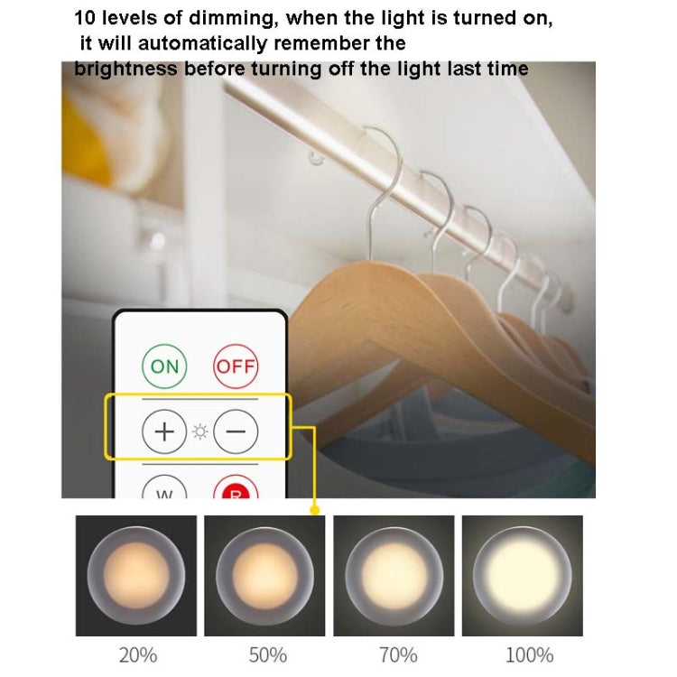 6 PCS / Set 16 Color RGB LED Night Light Strobe Atmosphere Pat Light Remote Control Cabinet Light with 2 Remote Control - Night Lights by PMc TechLife | Online Shopping South Africa | PMc TechLife | Buy Now Pay Later Mobicred