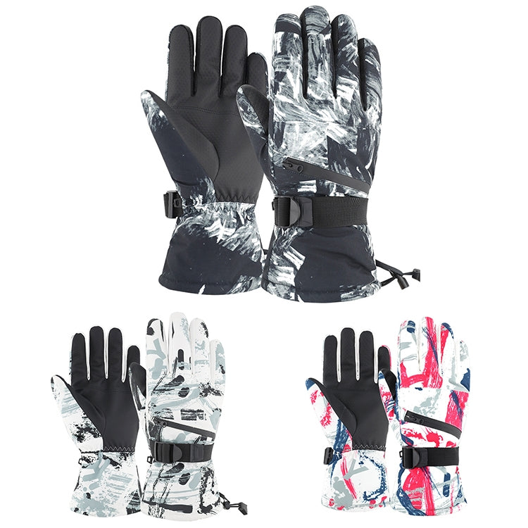 Winter Thermal Ski Gloves Outdoor Waterproof Velvet Gloves Thickening Touch Screen Motorcycle Gloves, Size: L(Red) - free shipping - PMc TechLife - Order now!