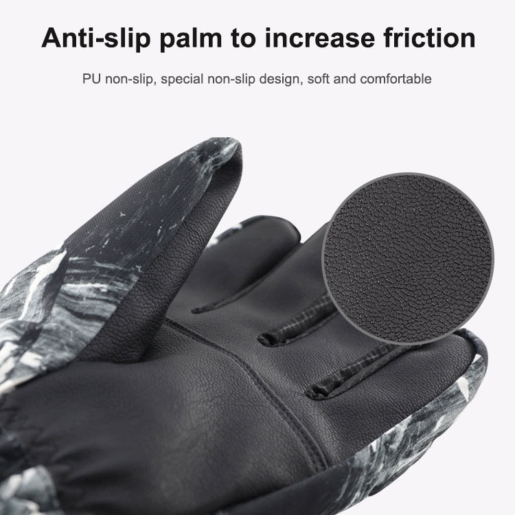 Winter Thermal Ski Gloves Outdoor Waterproof Velvet Gloves Thickening Touch Screen Motorcycle Gloves, Size: L(Red) - free shipping - PMc TechLife - Order now!