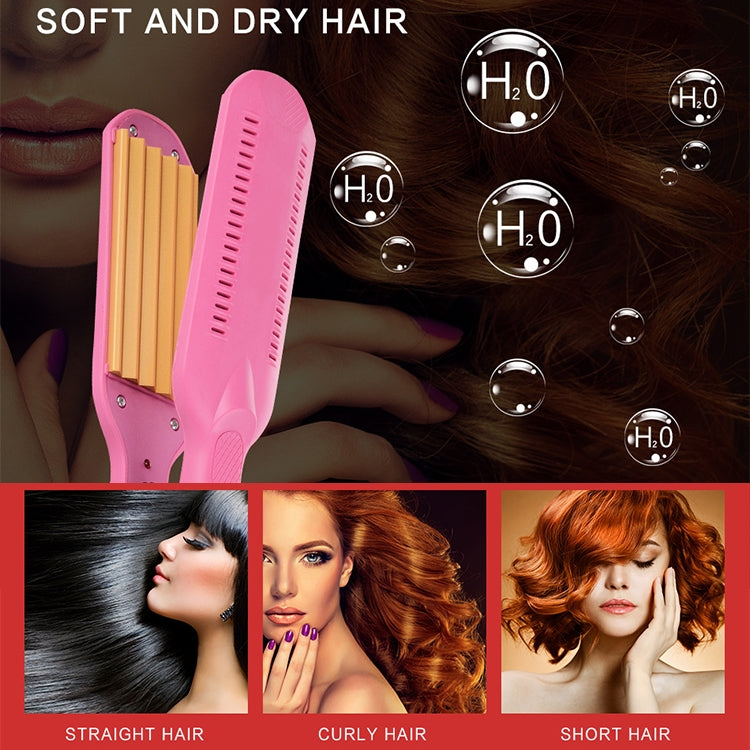 220V Professional Ceramic Corrugated Curling Iron(Red) - free shipping - PMC TechLife - Order now!