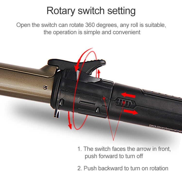 Nano Titanium Hair Curler with LED Digital Temperature Display, Size: 22mm, US Plug - free shipping - PMC TechLife - Order now!