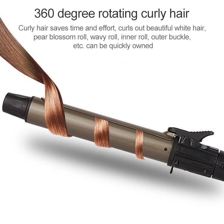 Nano Titanium Hair Curler with LED Digital Temperature Display, Size: 19mm, US Plug - free shipping - PMC TechLife - Order now!