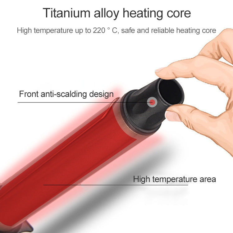 Nano Titanium Hair Curler with LED Digital Temperature Display, Size: 25mm, US Plug - free shipping - PMC TechLife - Order now!