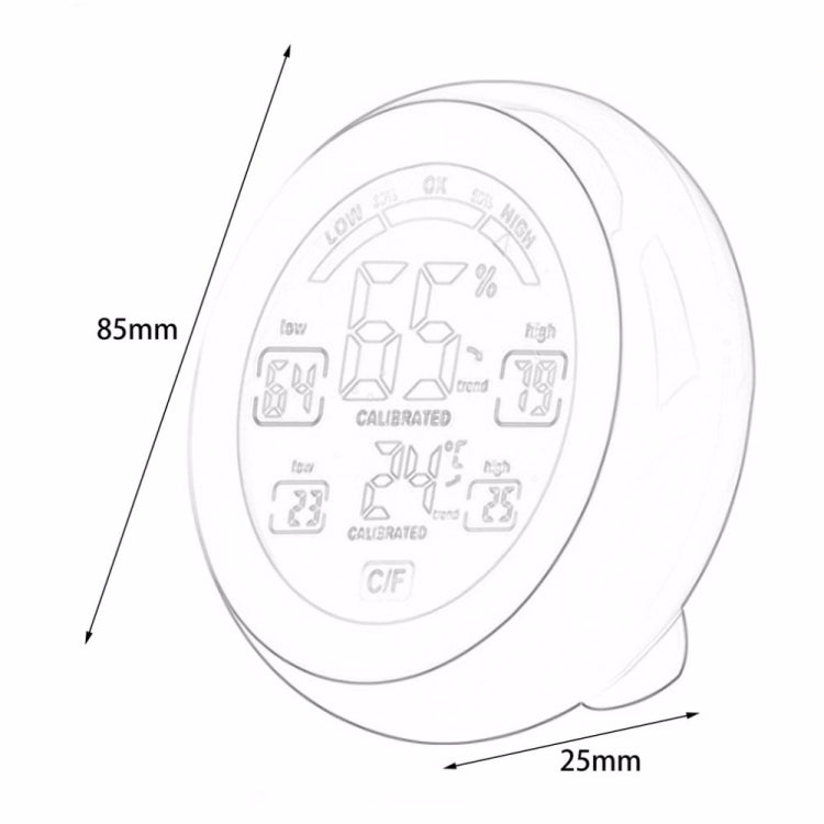 TS-S93 Multifunctional Digital Thermometer Hygrometer Temperature Humidity Meter, Value Trend Display C/Funit - Indoor Thermometer by PMC Jewellery | Online Shopping South Africa | PMC Jewellery