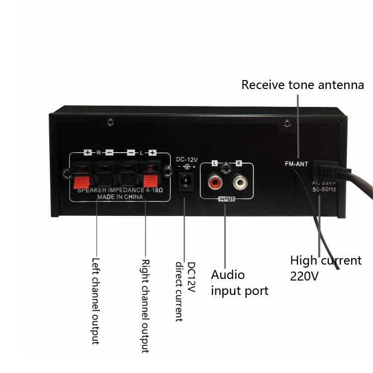 G20 Smart Digital Power Amplifier Built-In Bluetooth / USB / SD / FM Power Amplifier, EU Plug -  by PMC Jewellery | Online Shopping South Africa | PMC Jewellery | Buy Now Pay Later Mobicred