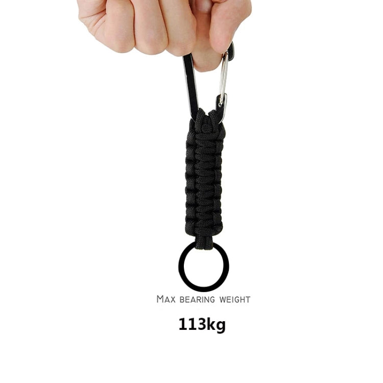 Outdoor Multifunctional Nylon Umbrella Rope Carabiner Key Chain(Deep Blue) - free shipping - PMc TechLife - Order now!