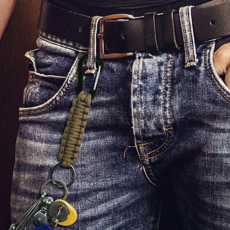 Outdoor Multifunctional Nylon Umbrella Rope Carabiner Key Chain(Deep Blue) - free shipping - PMc TechLife - Order now!