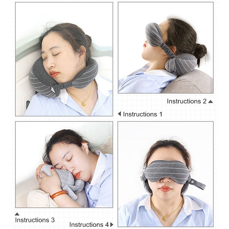 Business Travel Portable Pillow Eye Protection(Light Grey) - Cushions & Pillows by PMC TechLife | Online Shopping South Africa | PMC TechLife | Buy Now Pay Later Mobicred