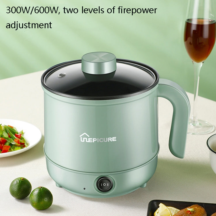 Multi-Function Electric-Cooker Mini Dormitory Student Cooking Rice Stir Frying Non-Stick Pot, 110V US Plug, Colour: White Smart With Steaming Grid(1.7L) - free shipping - PMC TechLife - Order now!