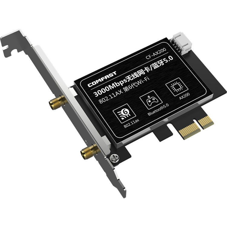 COMFAST Gaming Game 3000Mbps Gigabit Dual-Frequency Wireless Desktop Computer PCIE Wireless Network Card, Coverage: AX200 - free shipping - PMC Jewellery - Order now!