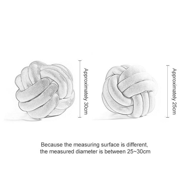 Hand-Made Knotted Ball Pillow, Size: Diameter: 25~30cm(White) - Cushions & Pillows by PMC TechLife | Online Shopping South Africa | PMC TechLife | Buy Now Pay Later Mobicred