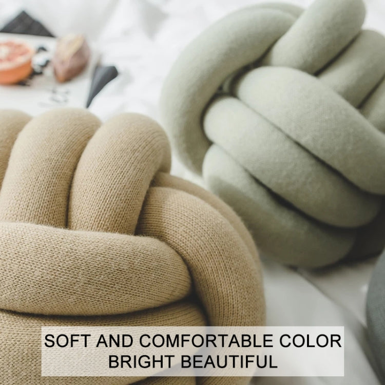 Hand-Made Knotted Ball Pillow, Size: Diameter: 25~30cm(White) - Cushions & Pillows by PMC TechLife | Online Shopping South Africa | PMC TechLife | Buy Now Pay Later Mobicred