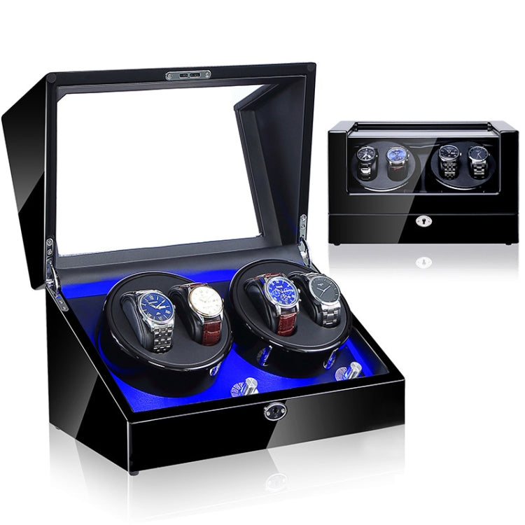 Electric Motor Rotating Watch Box Automatic Mechanical Watch Shaker, US / EU / UK Plug(All Black) - free shipping - PMC TechLife - Order now!