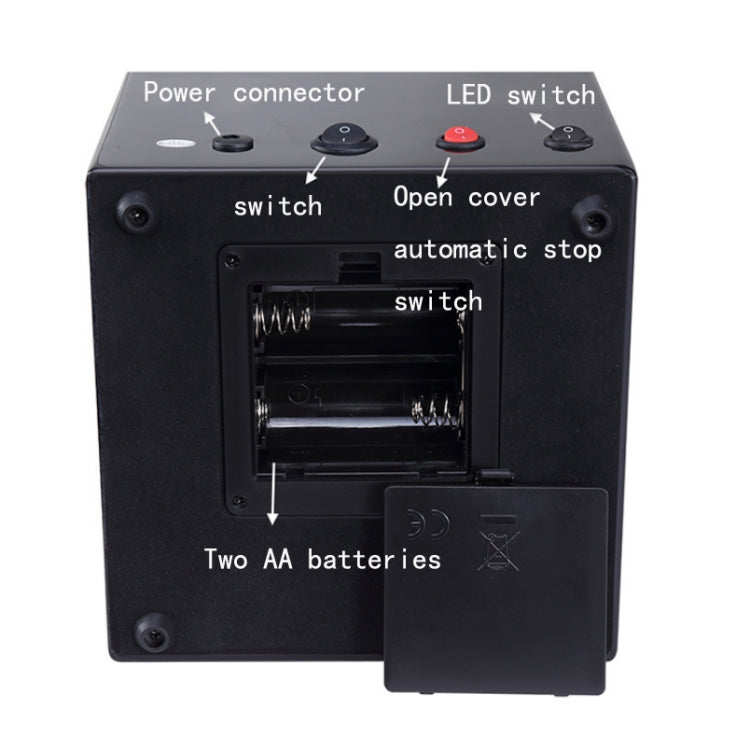 Electric Motor Rotating Watch Box Automatic Mechanical Watch Shaker, US / EU / UK Plug(Ebony) - free shipping - PMC TechLife - Order now!