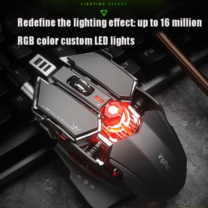 Inphic PG6 9 Keys Macro Definition Gaming USB Luminous Wired Mouse, Cable Length: 1.8 M(Colorful) - Wired Mice by Inphic | Online Shopping South Africa | PMC Jewellery | Buy Now Pay Later Mobicred