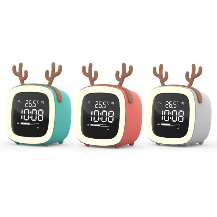 Cartoon Deer Shape Children Snooze Multifunctional USB Rechargeable Student LED Alarm Clock(Blue) - free shipping - PMc TechLife - Order now!