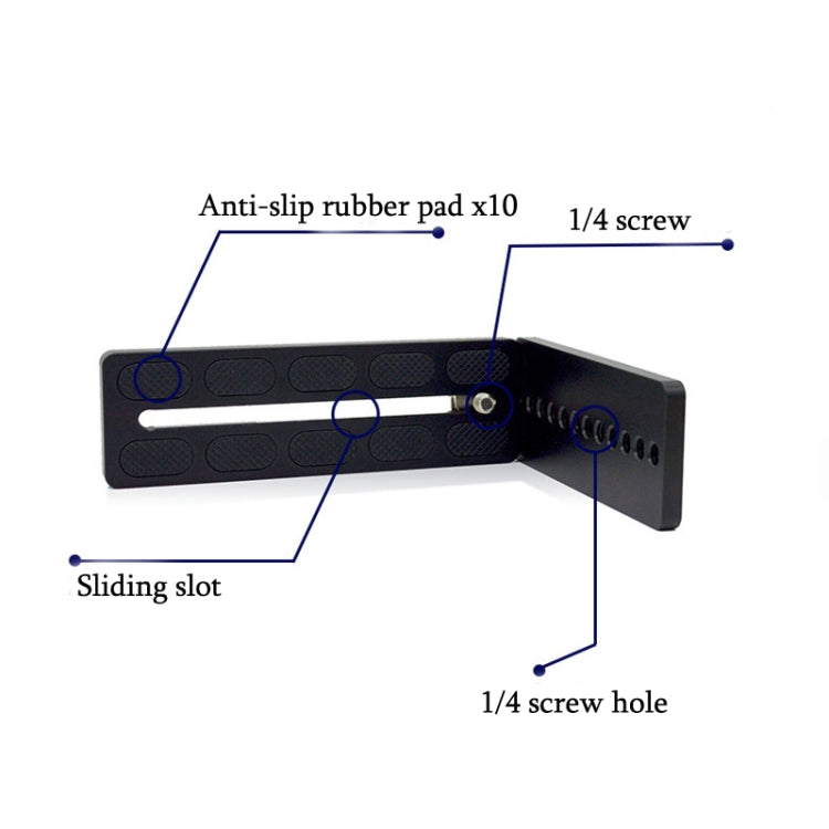 125A Red Vertical Shoot Quick Release L Plate Bracket Base Holder - L-Bracket by PMC TechLife | Online Shopping South Africa | PMC TechLife | Buy Now Pay Later Mobicred