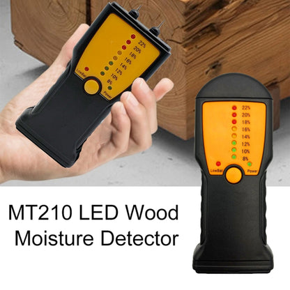 MT210 Wood Moisture Meter Wood Material Water Leak Detector Damp Tester Wood Test Tool - PH & Moisture Meter by PMC Jewellery | Online Shopping South Africa | PMC Jewellery | Buy Now Pay Later Mobicred