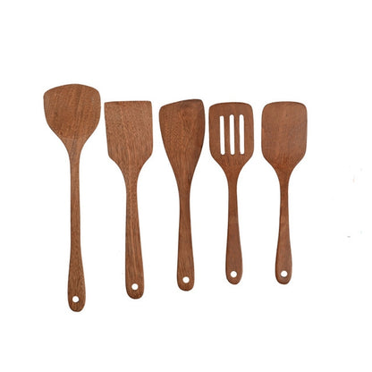 Long Handle Unpainted Chicken Wings Wooden Spatula Kitchen Utensils, Style:Large Spatula - Cooking Tools by PMC Jewellery | Online Shopping South Africa | PMC Jewellery | Buy Now Pay Later Mobicred