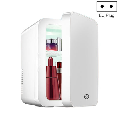 PD-8 8L Mirror Cosmetics Storage Car Home Small Refrigerator Fruit Drink Refrigerator(EU Plug) - Refrigerators & Accessories by PMC Jewellery | Online Shopping South Africa | PMC Jewellery | Buy Now Pay Later Mobicred