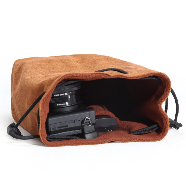 S.C.COTTON Liner Shockproof Digital Protection Portable SLR Lens Bag Micro Single Camera Bag Round Black S - free shipping - PMC TechLife - Order now!