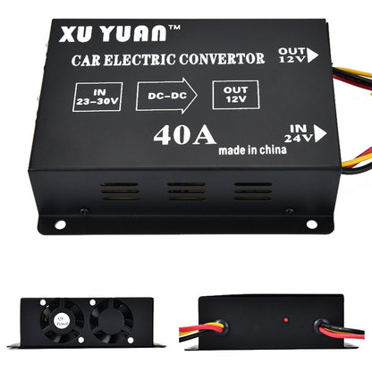 XUYUAN 480W Step-Down Converter 24V to 12V 40A Automotive DC Power Buck Converter -  by XUYUAN | Online Shopping South Africa | PMC Jewellery | Buy Now Pay Later Mobicred