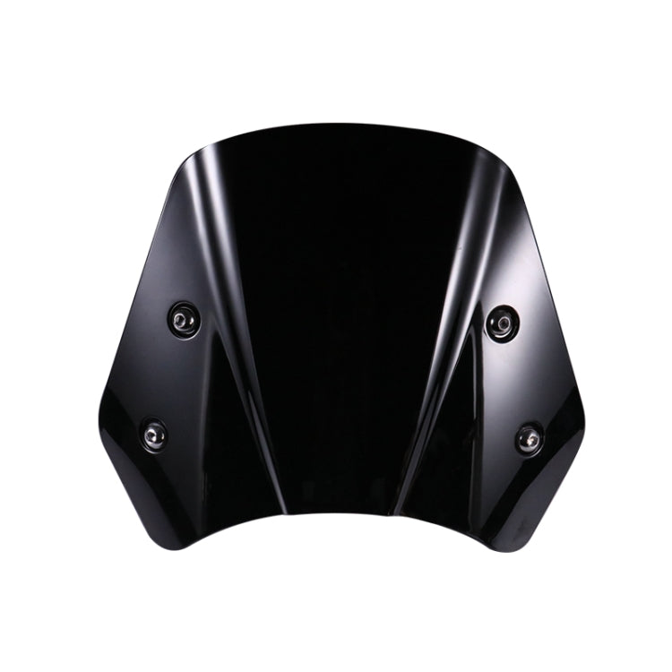 5-7 Inch Retro Motorcycle Windshield Universal Modified Windshield(Black) - Others by PMC Jewellery | Online Shopping South Africa | PMC Jewellery | Buy Now Pay Later Mobicred