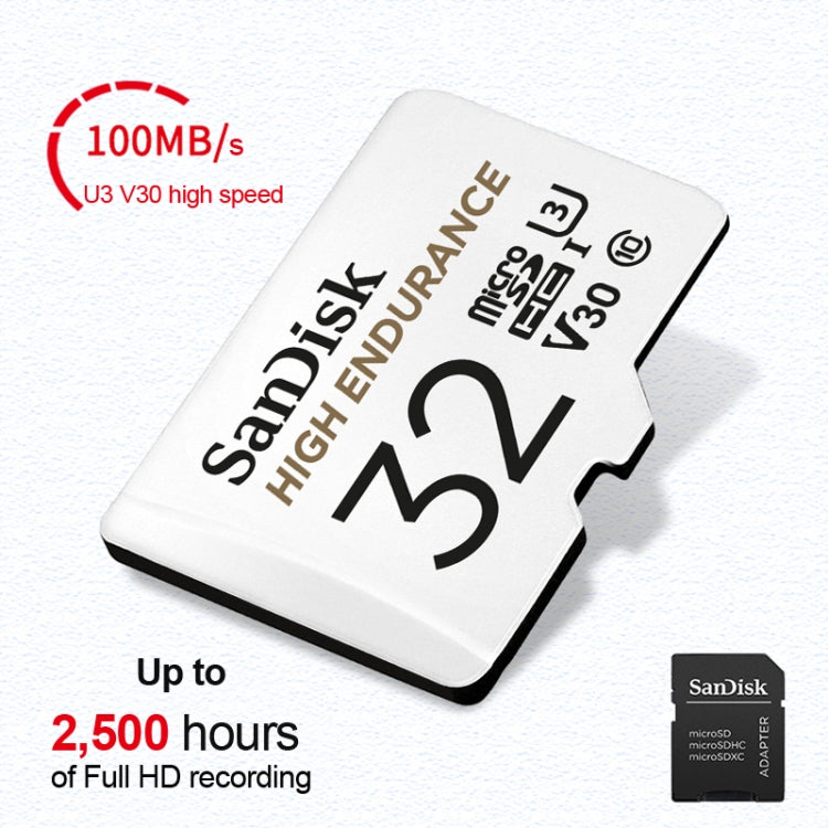 SanDisk U3 Driving Recorder Monitors High-Speed SD Card Mobile Phone TF Card Memory Card, Capacity: 32GB - Micro SD Card by SanDisk | Online Shopping South Africa | PMC Jewellery | Buy Now Pay Later Mobicred