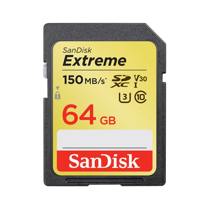 SanDisk Video Camera High Speed Memory Card SD Card, Colour: Gold Card, Capacity: 64GB - SD Card by SanDisk | Online Shopping South Africa | PMC Jewellery | Buy Now Pay Later Mobicred