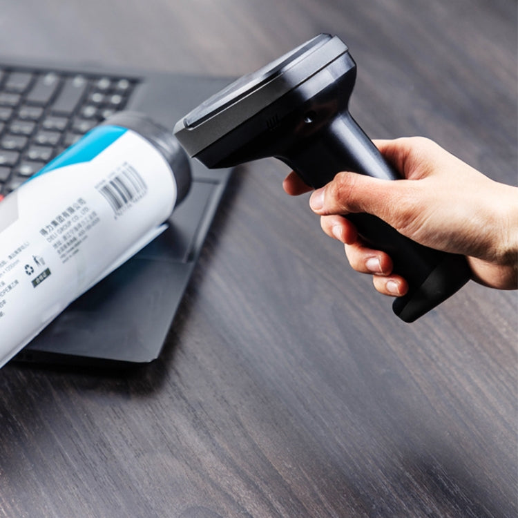 Deli 14952 Supermarket Cashier One-Dimensional QR Code Scanning Gun, Model: White Wired - Barcode Scanner by Deli | Online Shopping South Africa | PMC Jewellery | Buy Now Pay Later Mobicred