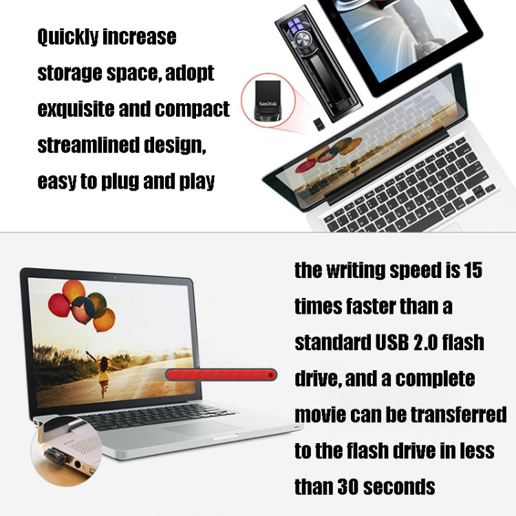 SanDisk CZ430 USB 3.1 Mini Computer Car U Disk, Capacity: 256GB - USB Flash Drives by SanDisk | Online Shopping South Africa | PMC Jewellery | Buy Now Pay Later Mobicred