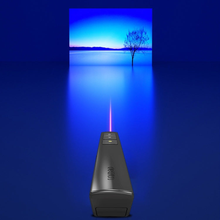 Deli 2.4GHz Laser Page Turning Pen Rechargeable Speech Projector Pen, Model: 2802PL (White) - free shipping - PMC Jewellery - Order now!