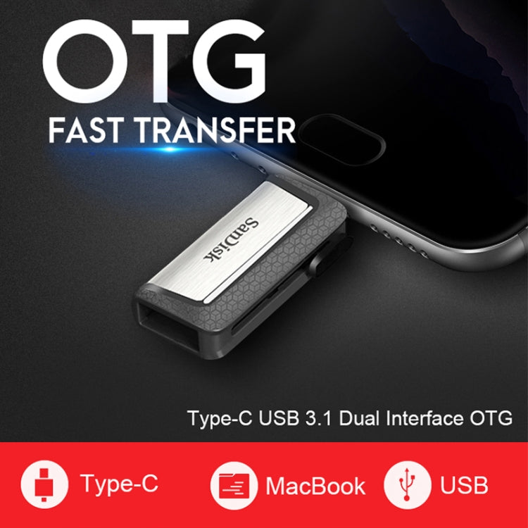 SanDisk SDDDC2 Type-C + USB 3.1 High Speed Mobile Phone OTG U Disk, Capacity: 128GB - USB Flash Drives by SanDisk | Online Shopping South Africa | PMC Jewellery | Buy Now Pay Later Mobicred