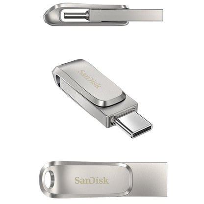 SanDisk Type-C + USB 3.1 Interface OTG High Speed Computer Phone U Disk, Colour: SDDDC4 Silver Metal Shell, Capacity: 128GB - USB Flash Drives by SanDisk | Online Shopping South Africa | PMC Jewellery | Buy Now Pay Later Mobicred