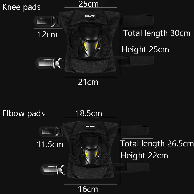 SULAITE Motorcycle Protector Rider Wind Warmth Protective Gear Riding Equipment, Colour: Black Knee Pads - Protective Gear by SULAITE | Online Shopping South Africa | PMC Jewellery | Buy Now Pay Later Mobicred